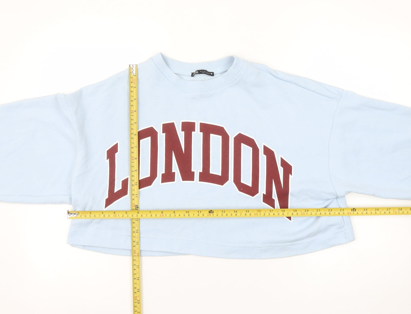Womens UK Size S Zara Blue Pullover Sweatshirt
