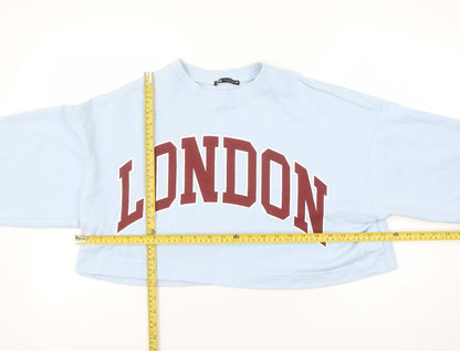 Womens UK Size S Zara Blue Pullover Sweatshirt