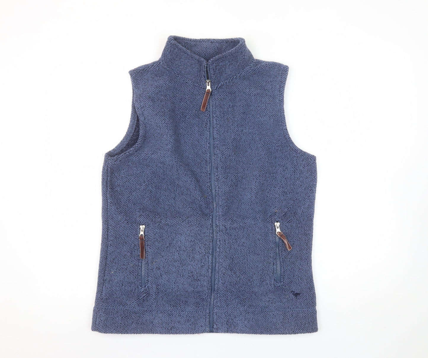 Country Rose Women's Blue Fleece Waistcoat Bodywarmer Size S