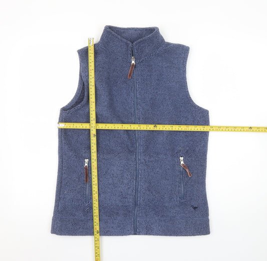 Country Rose Women's Blue Fleece Waistcoat Bodywarmer Size S