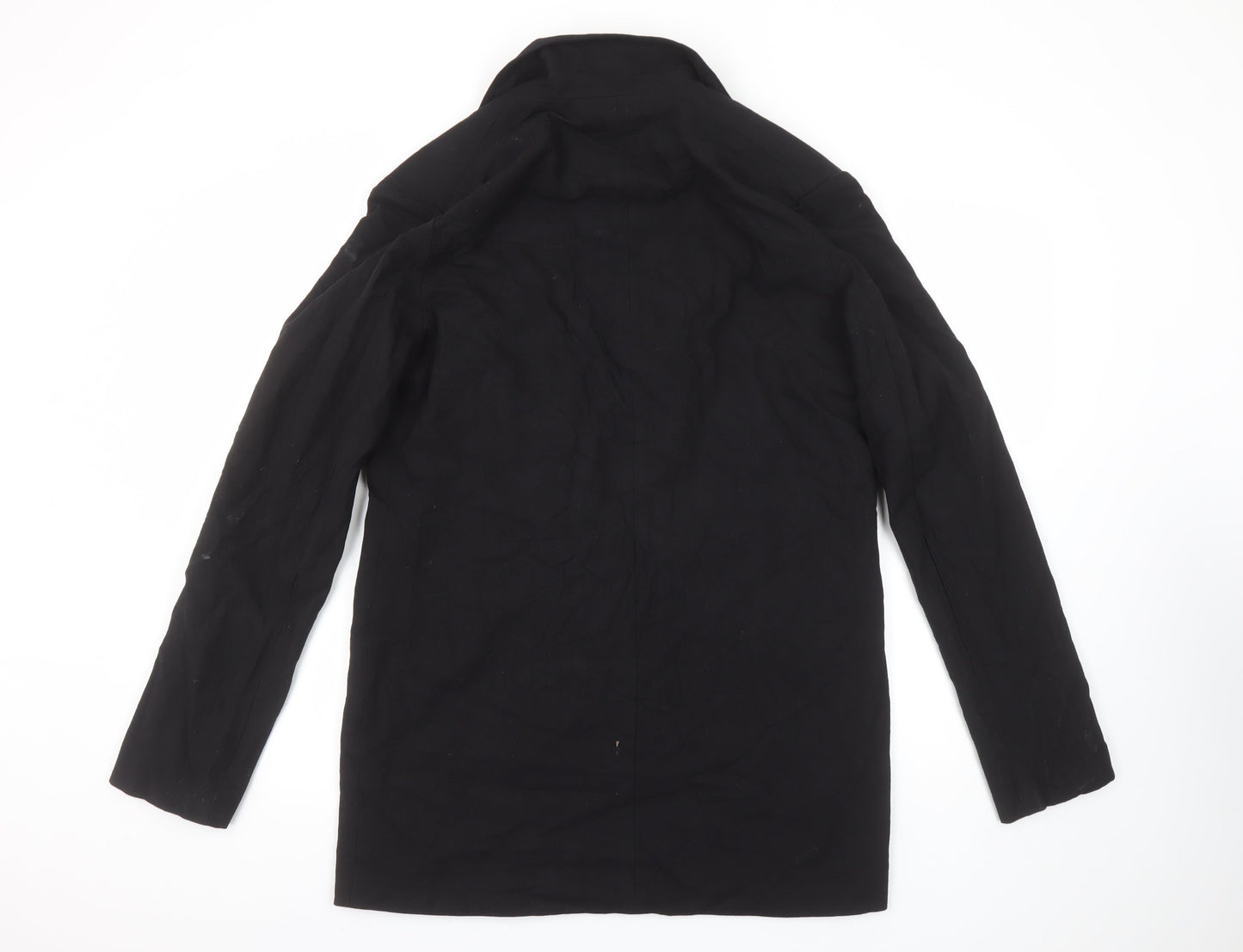 Boohoo Women’s Black Double-Breasted Blazer UK 12 Tailored Jacket