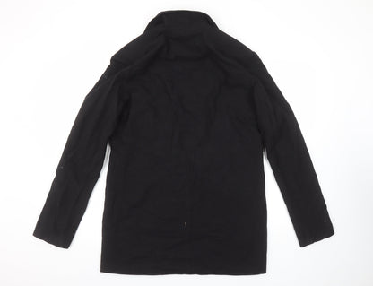 Boohoo Women’s Black Double-Breasted Blazer UK 12 Tailored Jacket