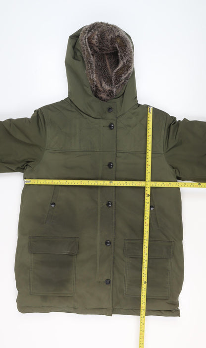 Mens UK Size XL Comptoir des Cotonniers Green Parka Coat