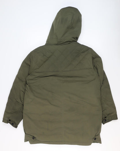 Mens UK Size XL Comptoir des Cotonniers Green Parka Coat