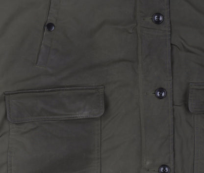 Mens UK Size XL Comptoir des Cotonniers Green Parka Coat
