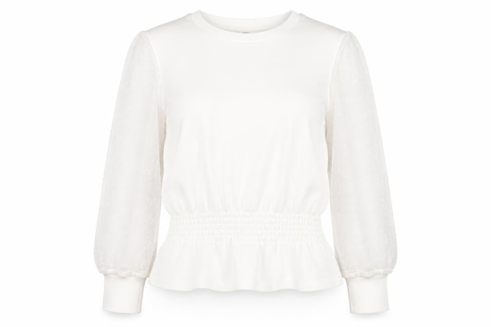 Womens UK Size XS River Island Ivory Pullover Sweatshirt