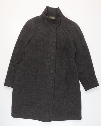 Womens UK Size S Marks and Spencer Grey Overcoat