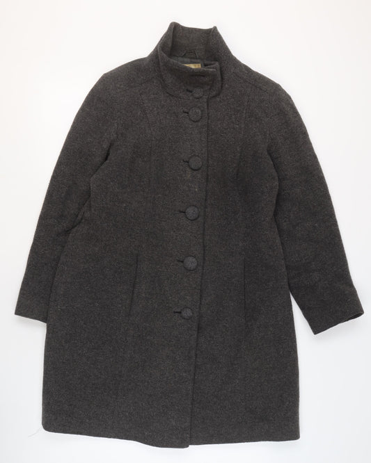 Womens UK Size S Marks and Spencer Grey Overcoat
