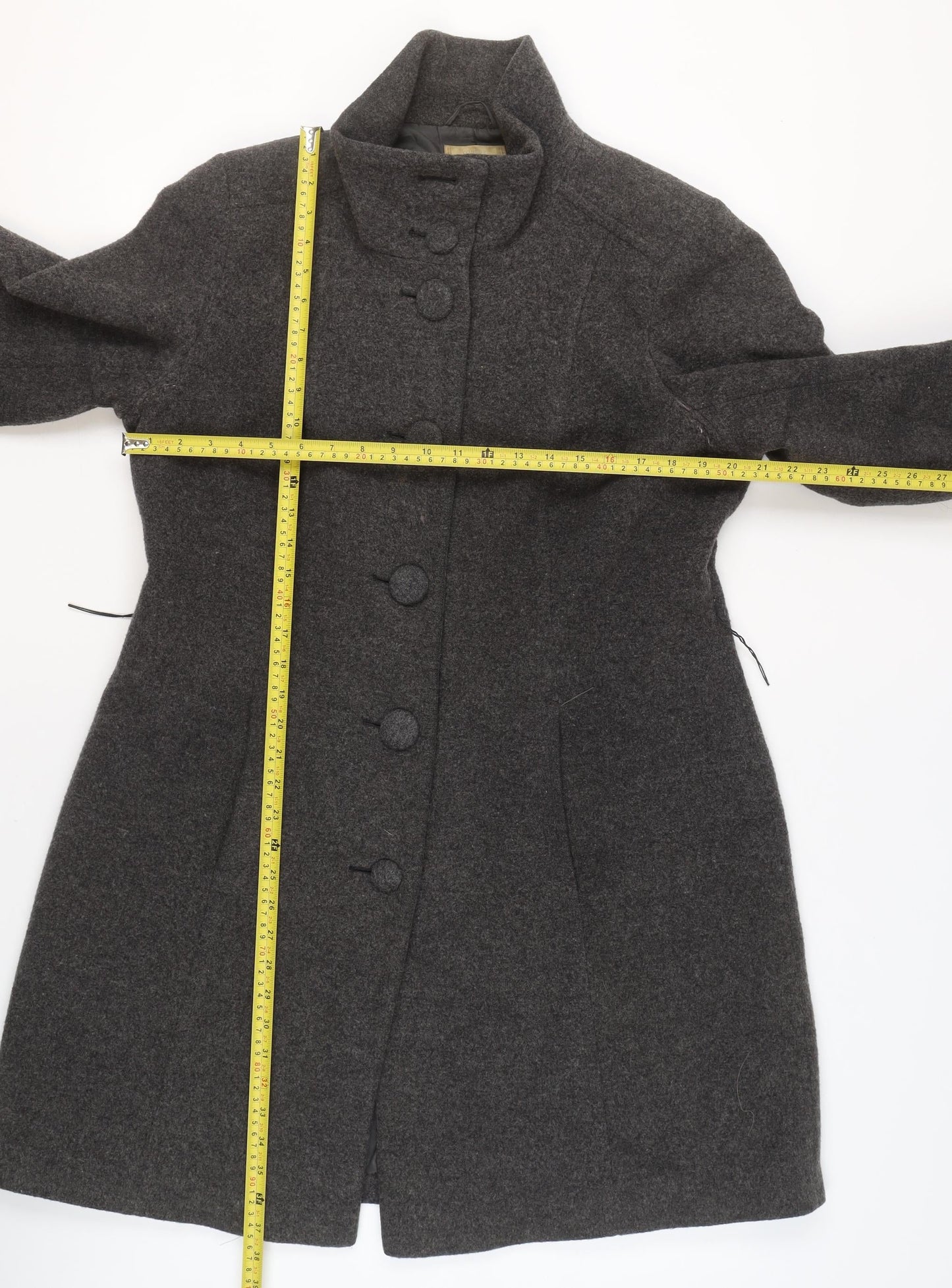 Womens UK Size S Marks and Spencer Grey Overcoat