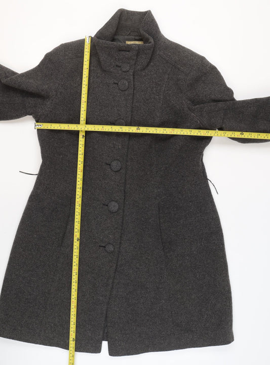 Womens UK Size S Marks and Spencer Grey Overcoat