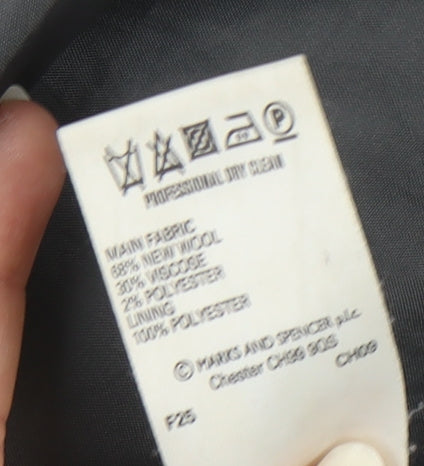 Womens UK Size S Marks and Spencer Grey Overcoat