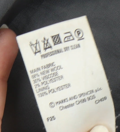 Womens UK Size S Marks and Spencer Grey Overcoat