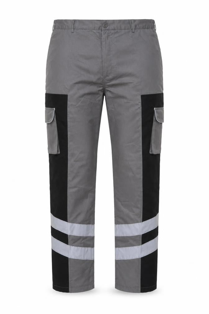 Mens UK Size 38 L DCC Workwear Regular Fit Cargo Grey Trousers