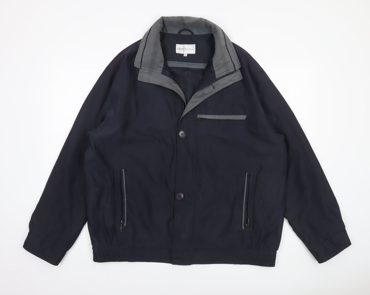 Mens UK Size L EWM Pure Classics Blue Basic Jacket