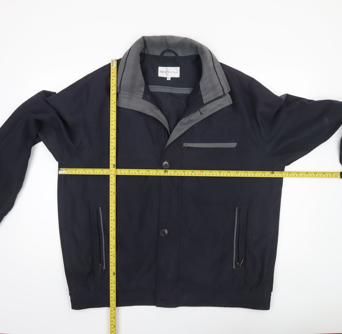 Mens UK Size L EWM Pure Classics Blue Basic Jacket