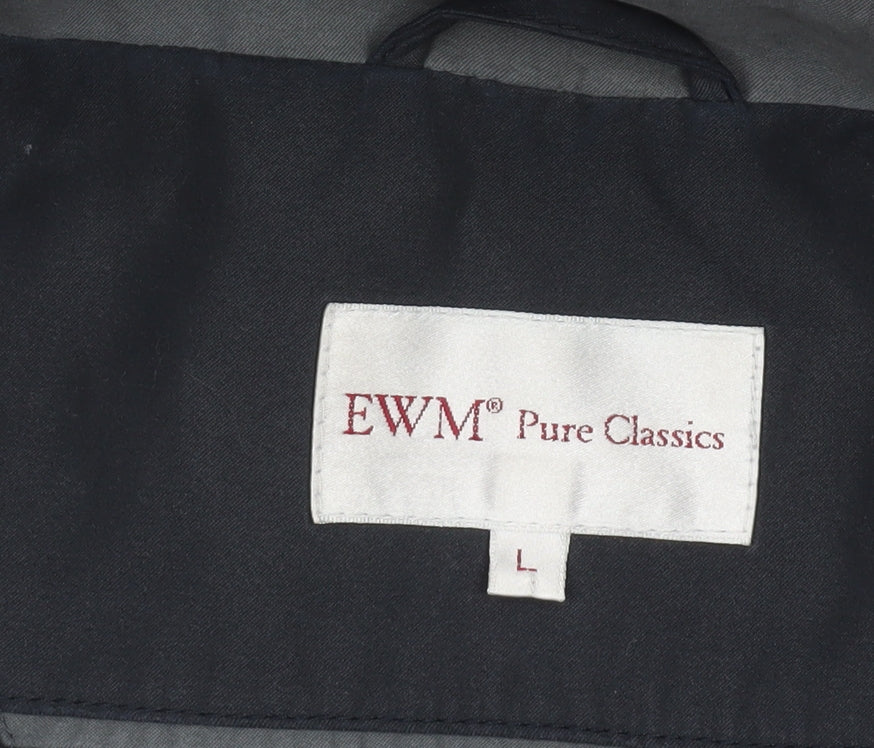 Mens UK Size L EWM Pure Classics Blue Basic Jacket