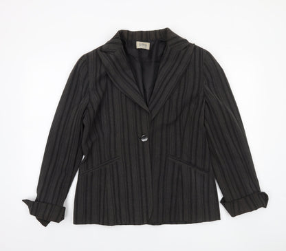 Womens UK Size 16 Oltre Regular Brown Blazer