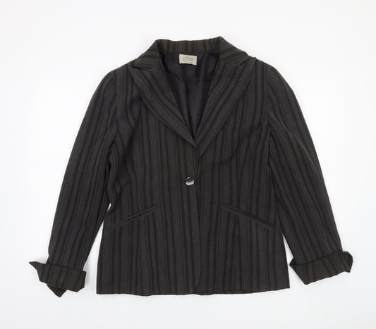 Womens UK Size 16 Oltre Regular Brown Blazer