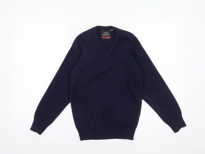 Boys UK Size 32 Hunter Blue Pullover Jumper