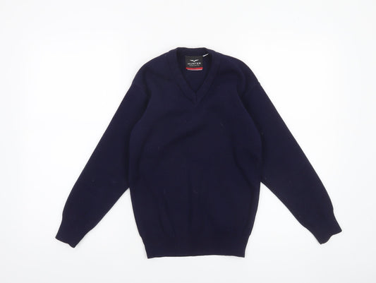 Boys UK Size 32 Hunter Blue Pullover Jumper