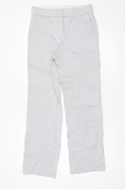 Reiss Women Grey UK 6 Dress Pants Straight Leg Trousers