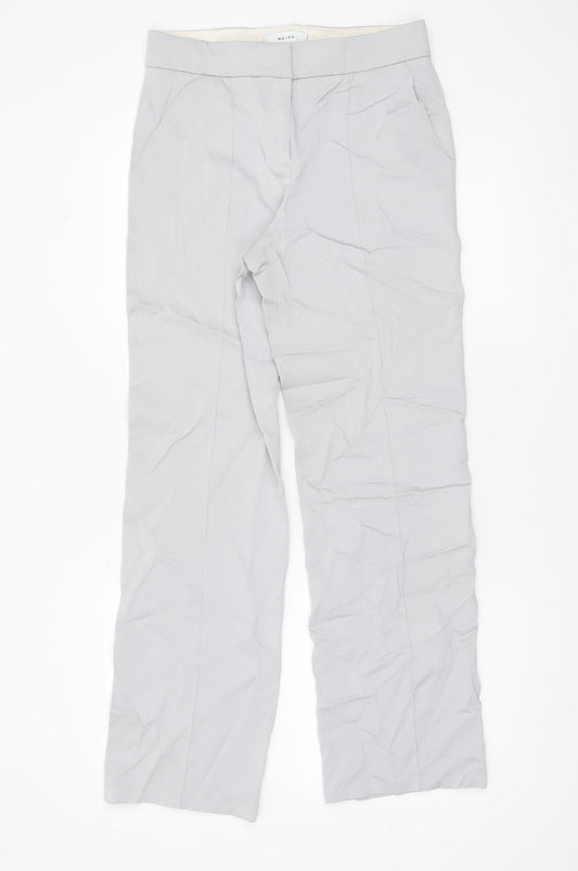 Reiss Women Grey UK 6 Dress Pants Straight Leg Trousers
