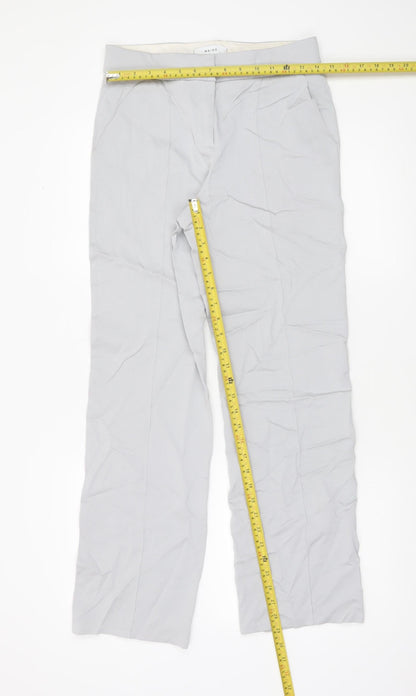 Reiss Women Grey UK 6 Dress Pants Straight Leg Trousers