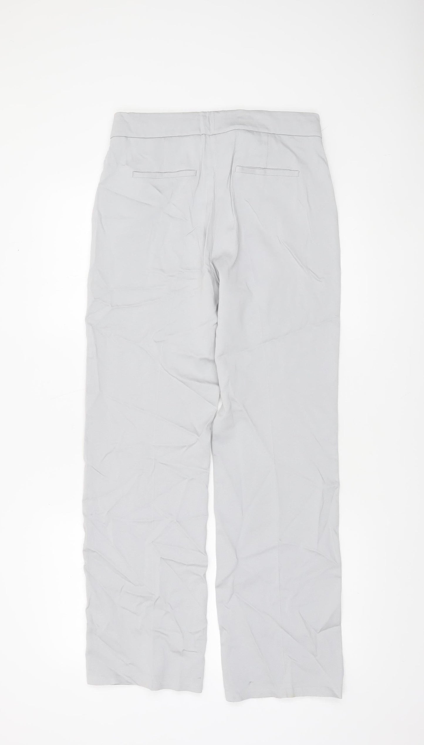 Reiss Women Grey UK 6 Dress Pants Straight Leg Trousers