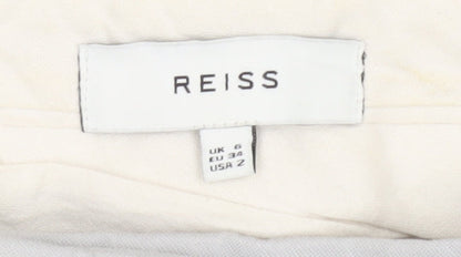 Reiss Women Grey UK 6 Dress Pants Straight Leg Trousers