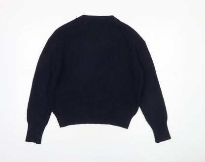 Womens UK Size S Zara Blue Pullover Jumper
