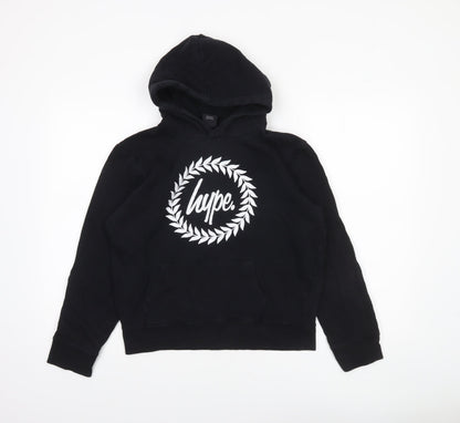 Boys UK Size 14 Years Hype Black Pullover Hoodie