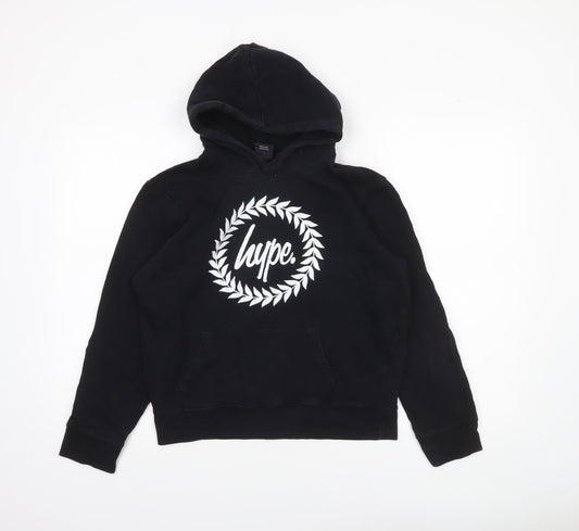 Boys UK Size 14 Years Hype Black Pullover Hoodie