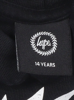 Boys UK Size 14 Years Hype Black Pullover Hoodie