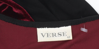 Womens UK Size 12 VERSE Black Basic Jacket