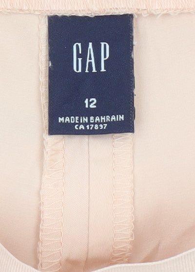 Womens UK Size 12 Gap Regular Fit Chino Beige Trousers