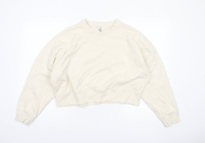 Womens UK Size M Marks and Spencer Ivory Pullover Sweatshirt