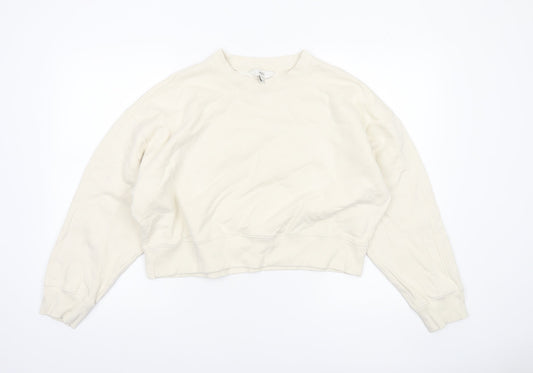Womens UK Size M Marks and Spencer Ivory Pullover Sweatshirt