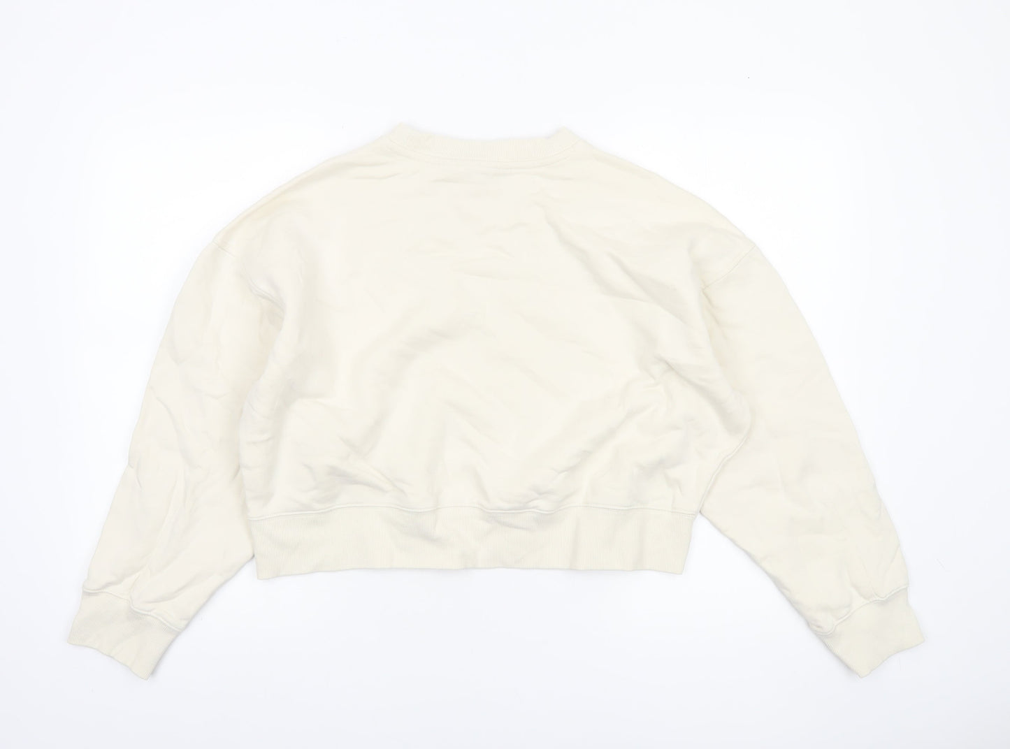 Womens UK Size M Marks and Spencer Ivory Pullover Sweatshirt