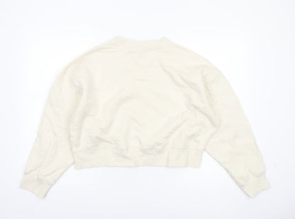 Womens UK Size M Marks and Spencer Ivory Pullover Sweatshirt