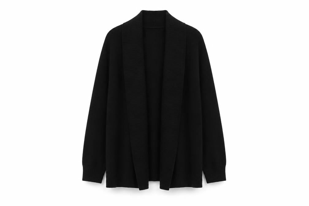 Womens UK Size L 39th & Madison Black Cardigan Jumper
