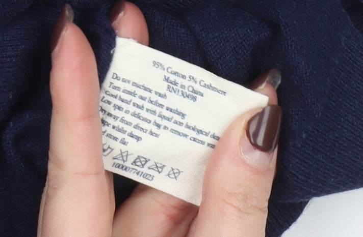 Jack Wills Men's Blue XS Cotton Cashmere Crew Neck Jumper