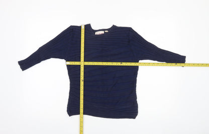 Womens UK Size 10 Kaleidoscope Blue Pullover Jumper