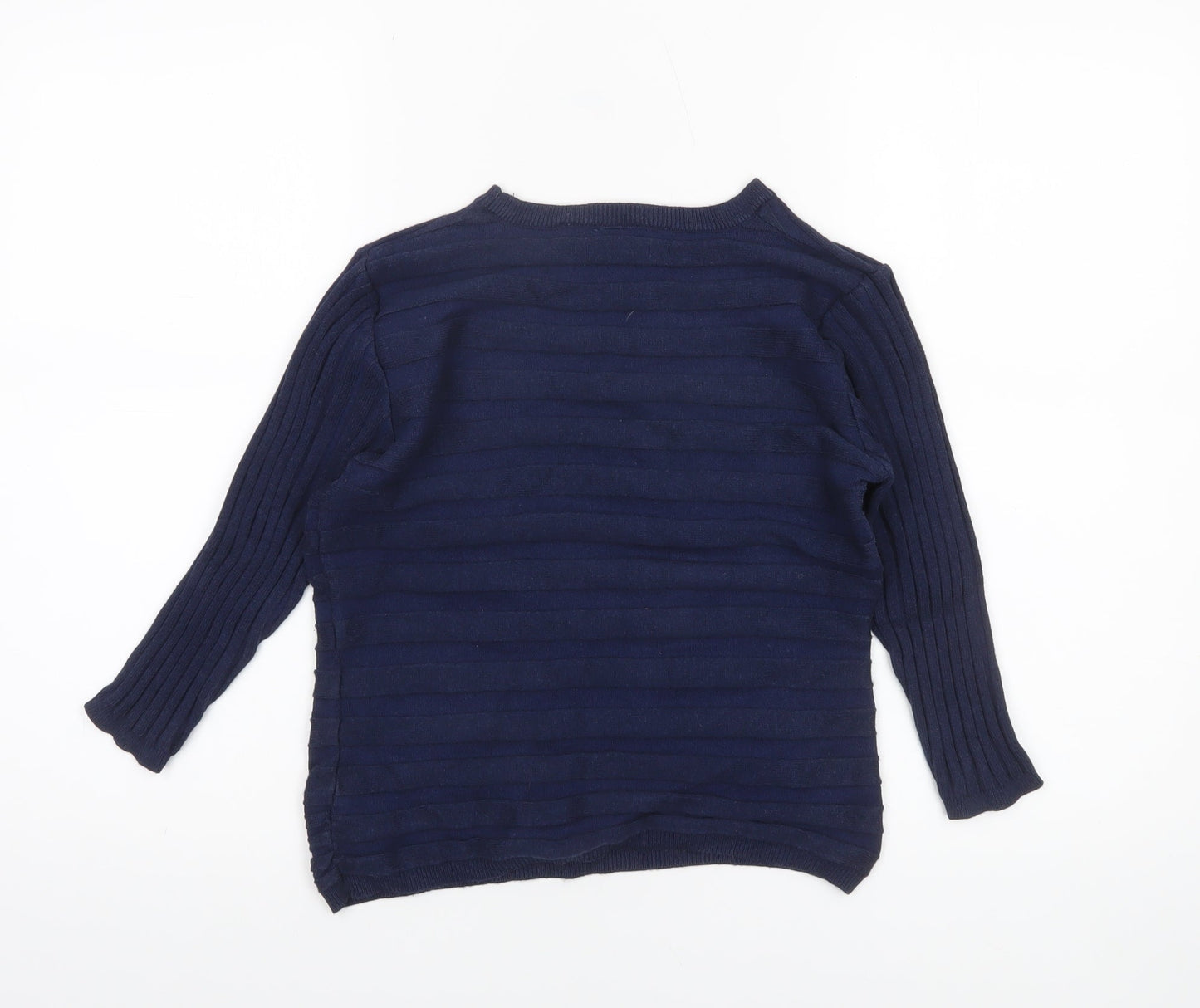 Womens UK Size 10 Kaleidoscope Blue Pullover Jumper