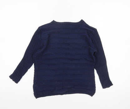 Womens UK Size 10 Kaleidoscope Blue Pullover Jumper