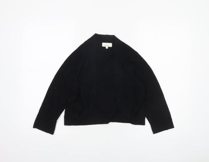 Linea Women's Black Small Open Knit Long Sleeve Cardigan