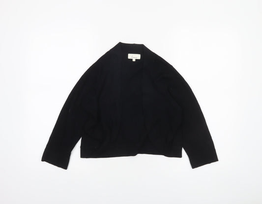 Linea Women's Black Small Open Knit Long Sleeve Cardigan