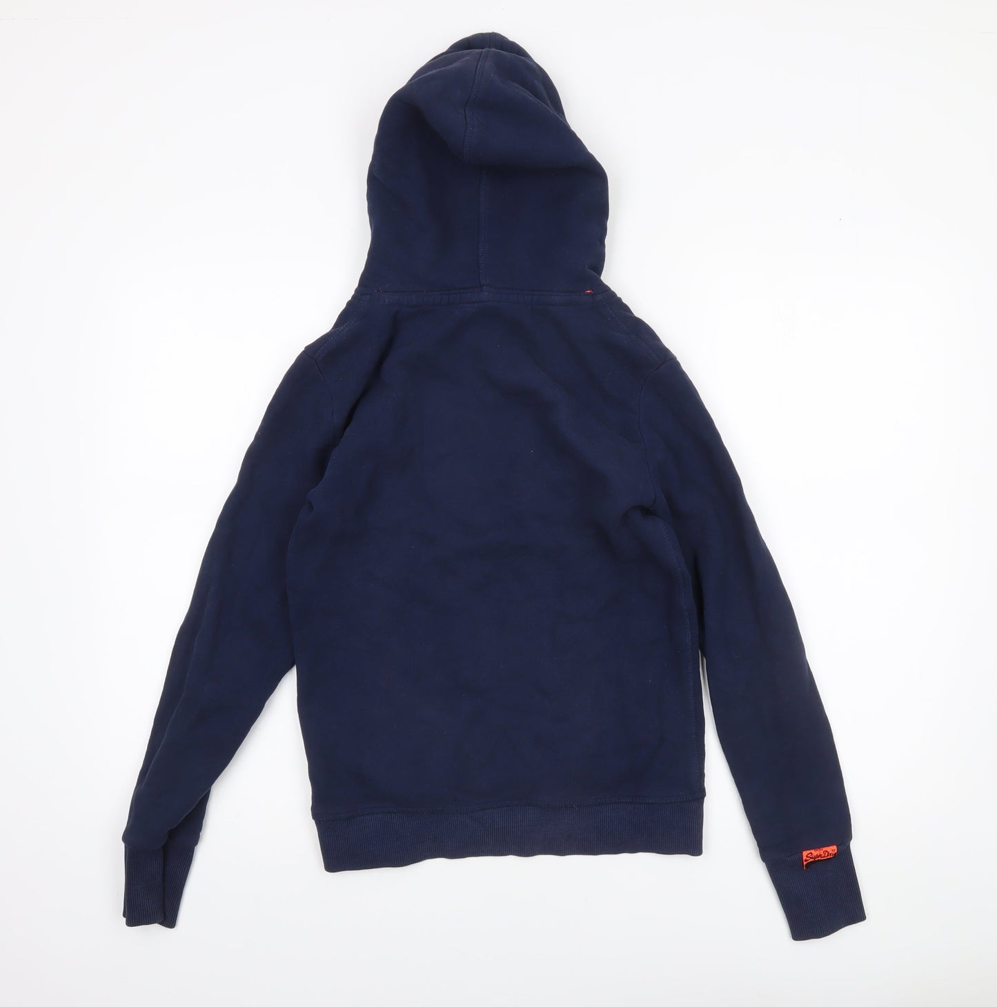 Superdry Women Navy Blue XS Pullover Hoodie with Logo Print