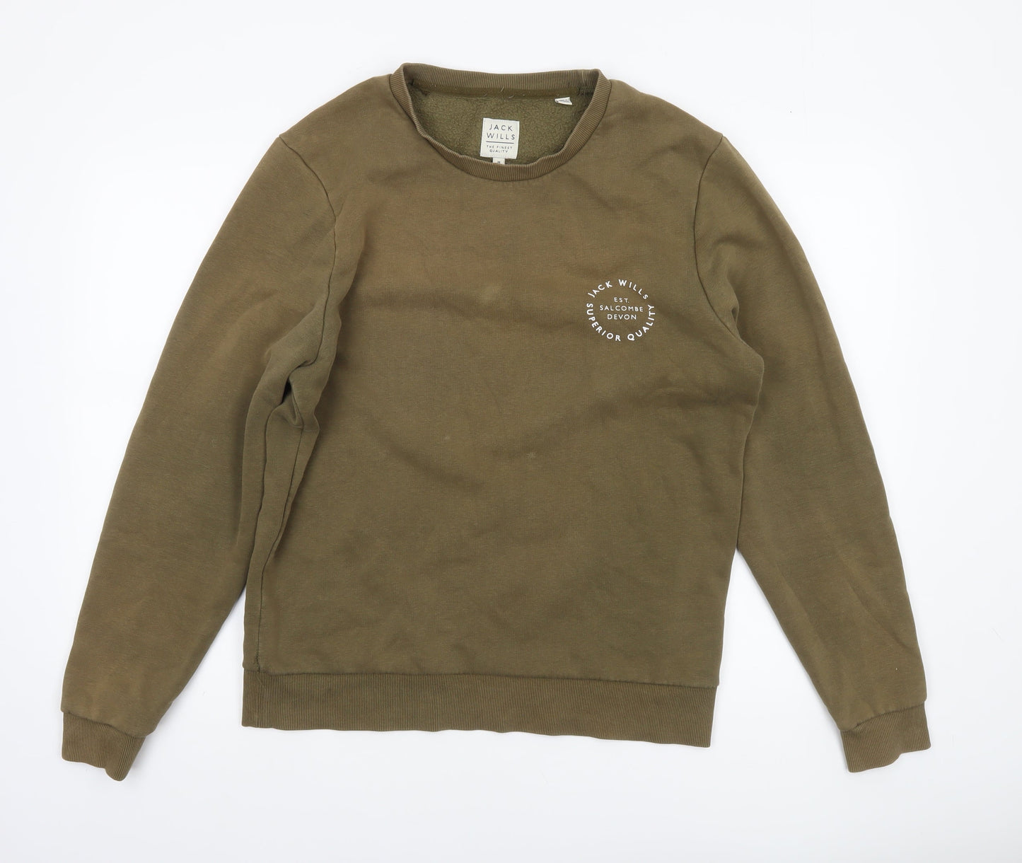 Mens UK Size M Jack Wills Brown Pullover Sweatshirt