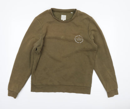 Mens UK Size M Jack Wills Brown Pullover Sweatshirt