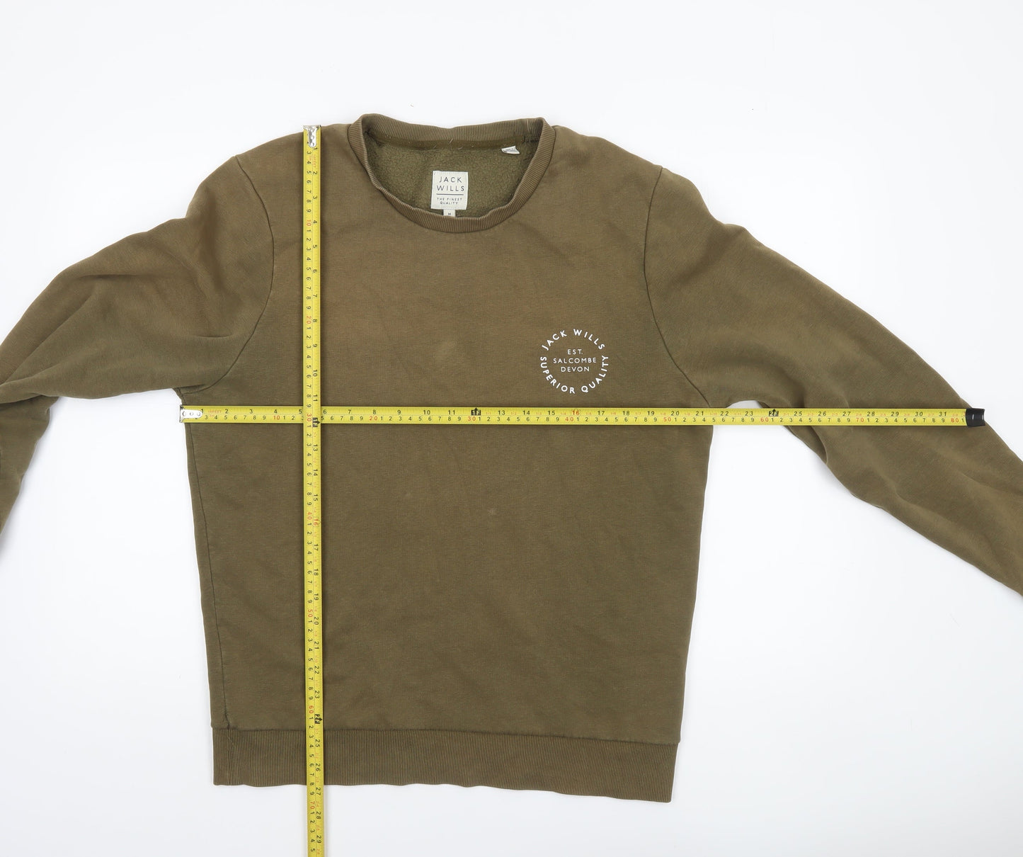 Mens UK Size M Jack Wills Brown Pullover Sweatshirt